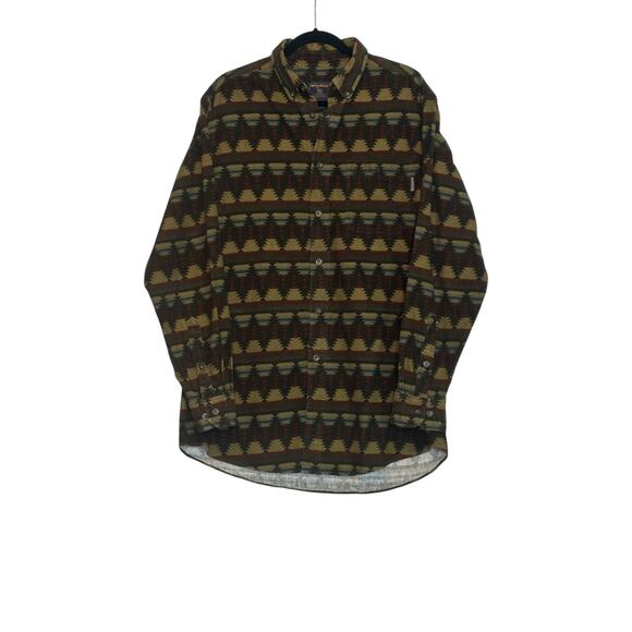 Woolrich Vintage Aztec Southwest Blanket Style Shirt size Large - Picture 11 of 11